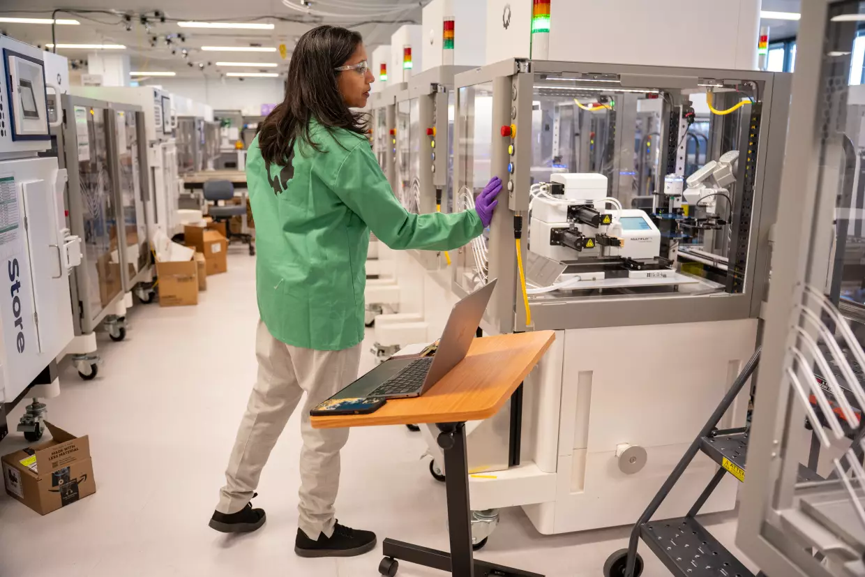 Reshma Shetty, co-founder and COO of Ginkgo Bioworks, walks through an autonomous lab where AI robots replace lab benches. Shetty says using AI has already fundamentally changed the way she practices science. "The really wild moment was the first time I saw a lab notebook entry written by the model," she says.