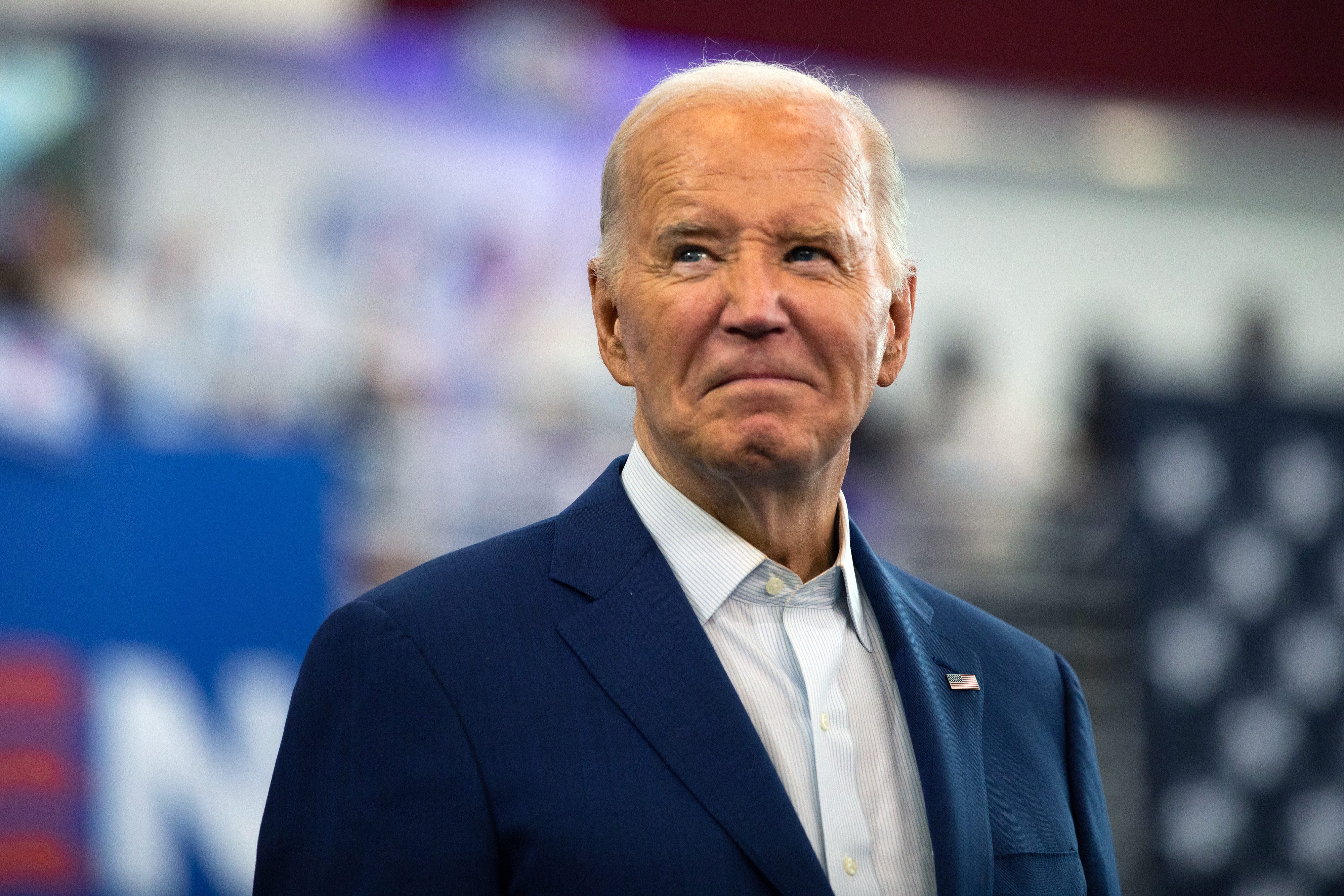 US President Joe Biden during a campaign event in Detroit, Michigan, US, on Friday, July 12, 2024. (Bloomberg via Getty Images)