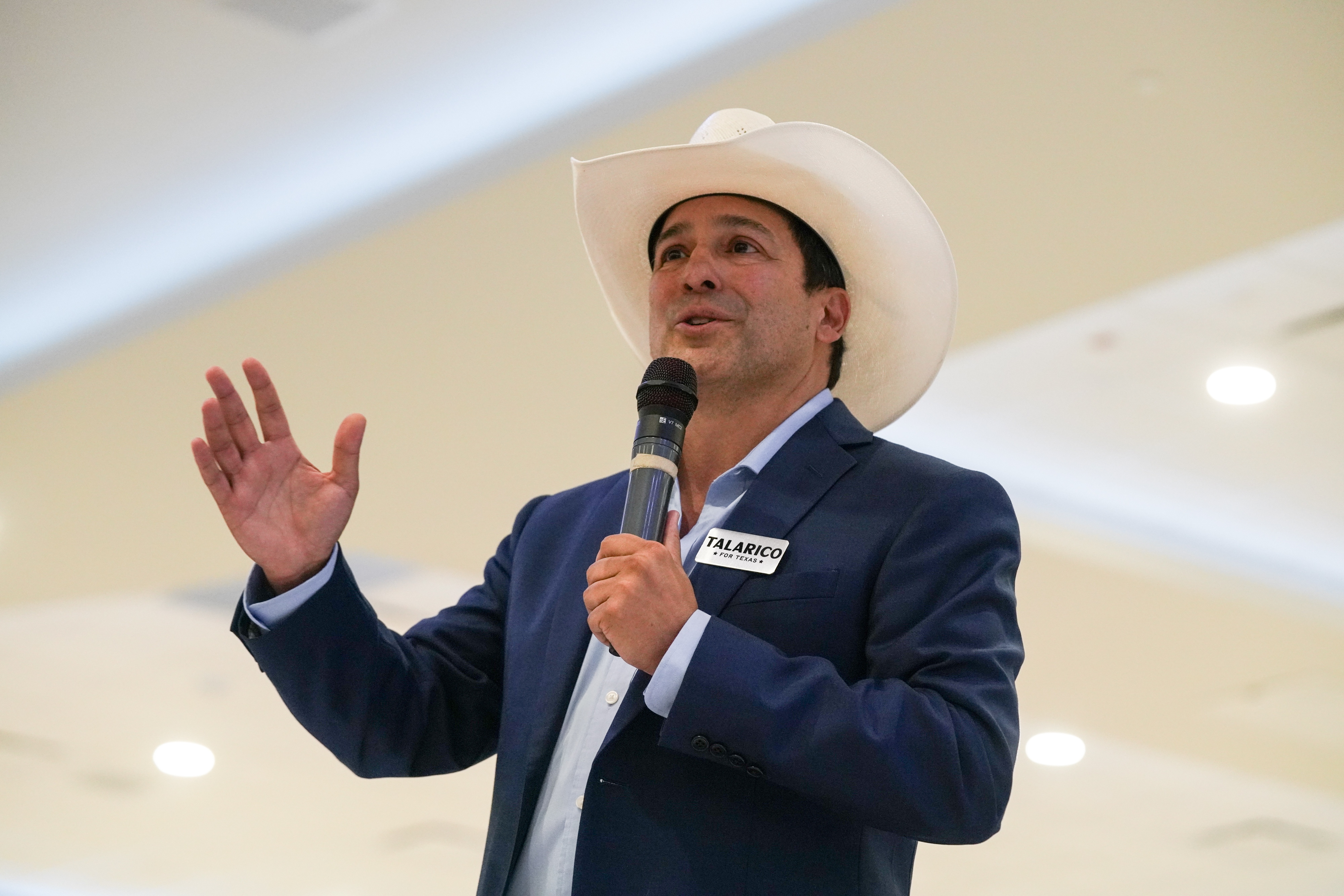 Bobby Pulido at a campaign event in February.