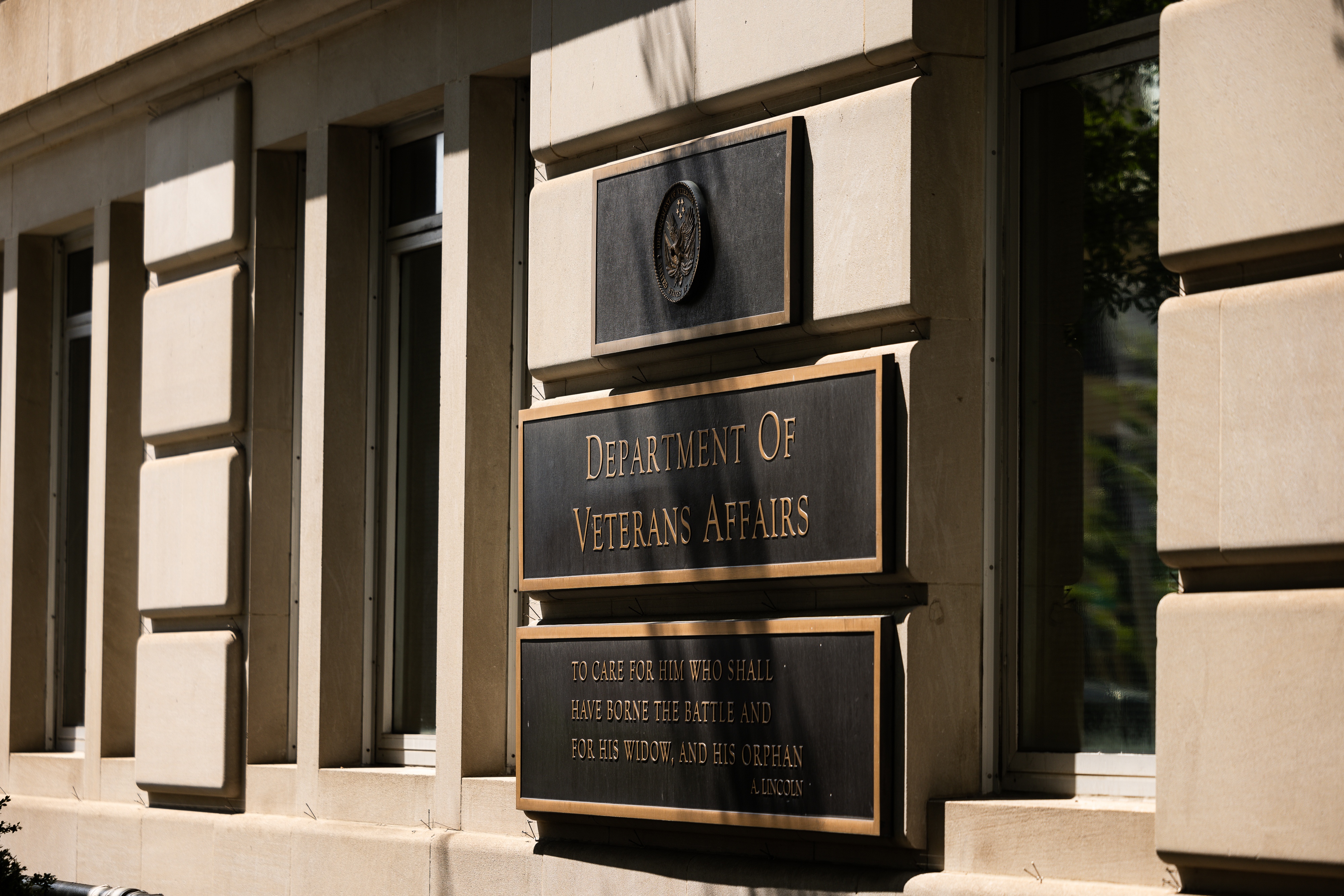 The U.S. Department of Veterans Affairs building in Washington, DC.