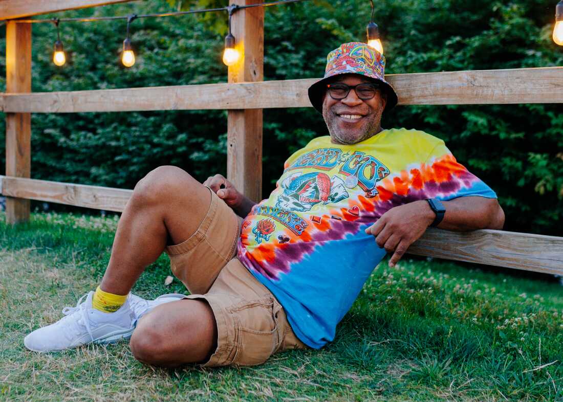 Saturday, June 13, 2026 — Dabien Floyd, 53, watches Widespread Panic perform during All Good Now festival at Merriweather Post Pavilion. It’s Floyd’s second year attending the festival and he’s a somewhat new listener of The Grateful Dead. He saw a Dead & Company show at The Sphere in Las Vegas. “It was the most amazing live music experience of my life” he said.