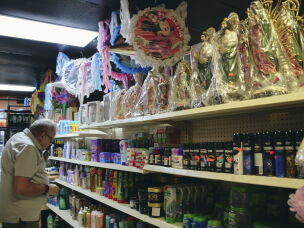 La Guerrerense is a common hangout and family-owned shop that features Mexican groceries and ready-to-eat dishes in downtown DeFuniak Springs, Florida. The store doesn't have as many customers lately, according to one of the store clerks, because more and more immigrants are afraid to venture out in public due to fear of law enforcement.