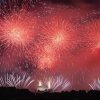 Fireworks explode over the Lincoln Memorial during Salute to America, an Independence Day event honoring the nation's 250th anniversary, early Sunday, July 5, 2026, on the National Mall in Washington as seen from Arlington, Va.