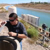 Shawn Kreuzwiesner, utilities director for the Town of Cave Creek, visits the town's pump system in Phoenix on March 27, 2026. Nearly all of the town's water flows through the pumps, which draw Colorado River water from the Central Arizona Project.