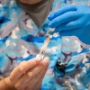 Raynard Covarrubio fills a syringe with the MMR vaccine, at a vaccine clinic put on by Lubbock Public Health Department on March 1 in Lubbock, Texas. West Texas saw a measles outbreak this year.