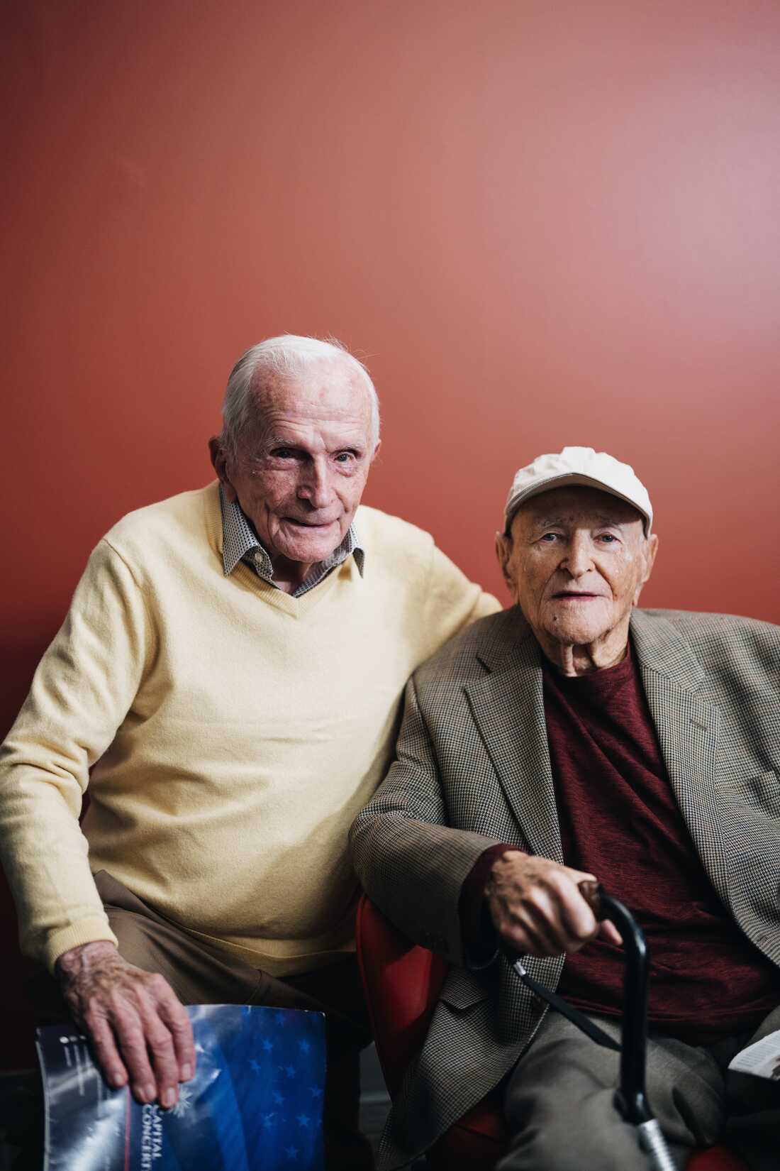 Jack Moran (left) was a liberator at Buchenwald and Andrew Roth was a survivor from the camp.