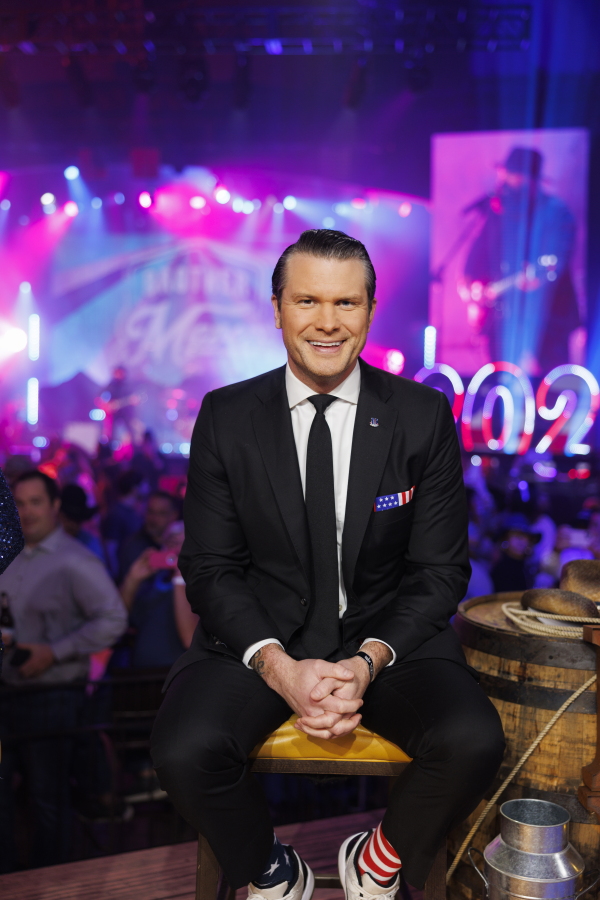 Pete Hegseth, seen here on Dec. 31, 2021, paid a woman to settle her accusation of sexual assault against him, his lawyer says.