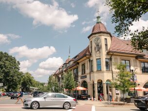 Like many shopping centers around the U.S., downtown Ridgewood has seen an influx of services and entertainment, including 11 barbershops, dozens of coffee shops, over a hundred restaurants, medical spas and fitness studios.