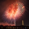 Fireworks illuminate the skyline above the Lincoln Memorial, Washington Monument and U.S. Capitol during U.S. Independence Day celebrations, as seen from Arlington, Va., on July 4, 2025.