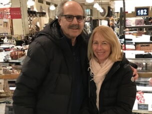 Annabelle Gurwitch's mentor, Hardye Moel (right), with her husband, Donald Moel.