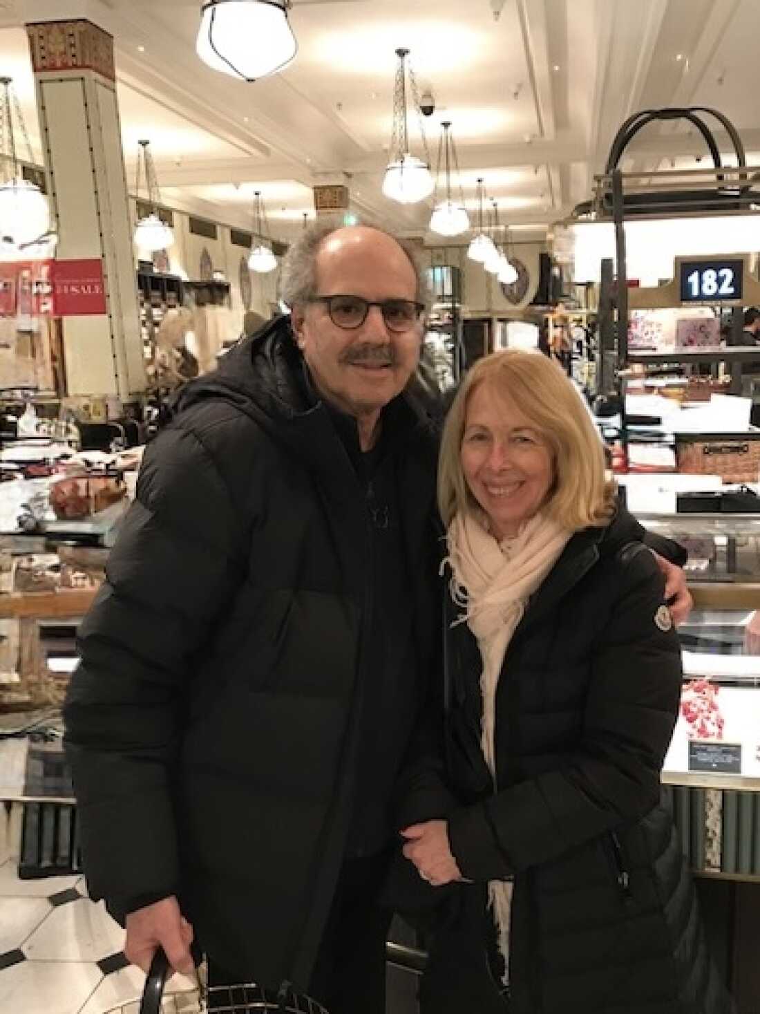 Annabelle Gurwitch's mentor, Hardye Moel (right), with her husband, Donald Moel.