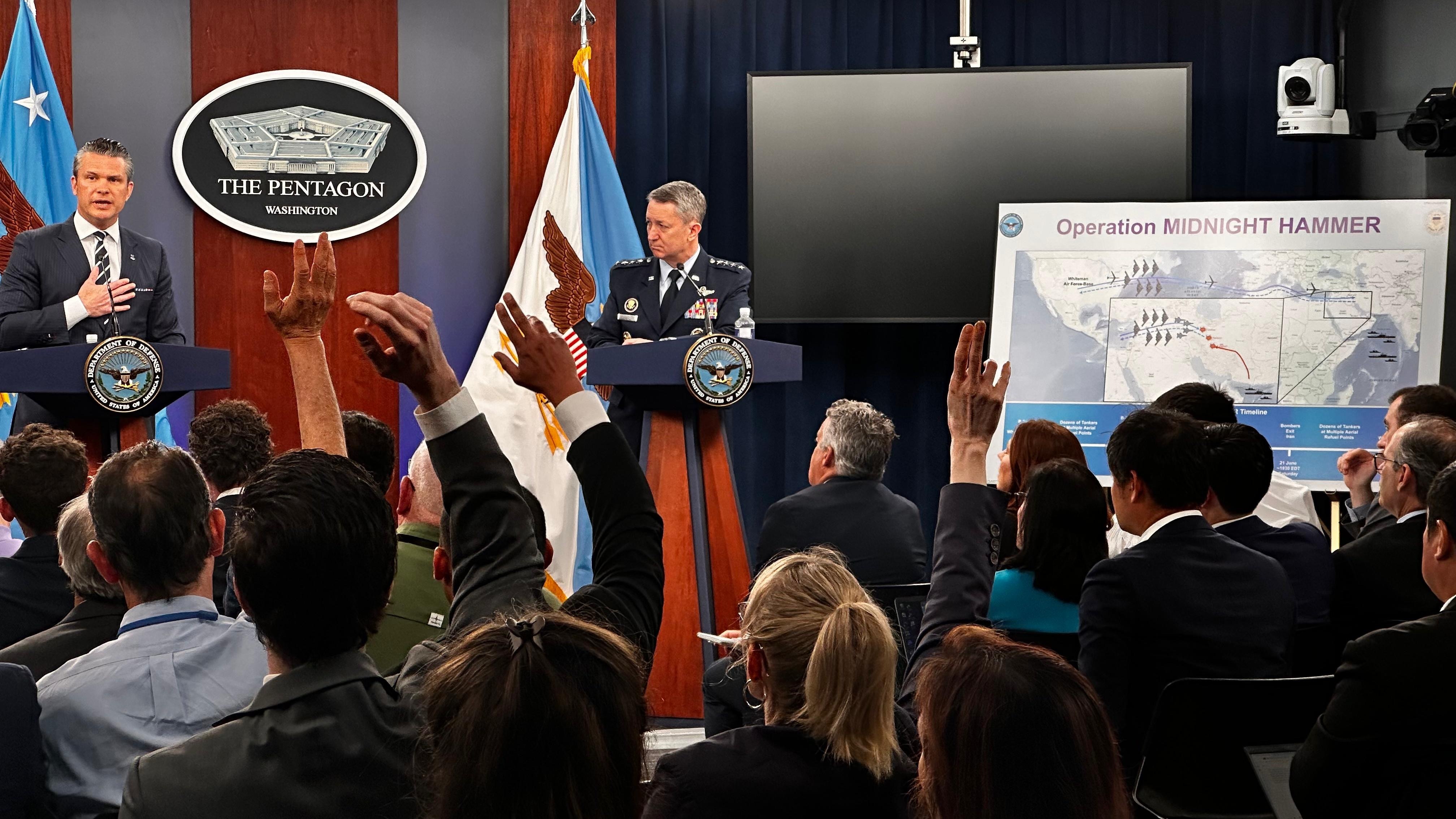 Pentagon says Iranian nuclear capabilities are 'devastated' after U.S. strikes : NPR