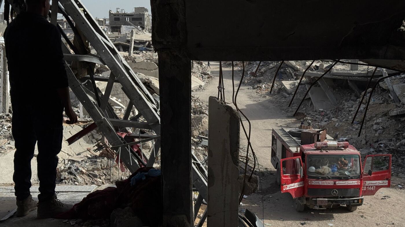 Skeletons in their clothing: Recovering bodies from the rubble in Gaza