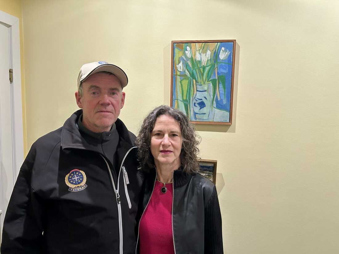 Retired Danish Col. Søren Knudsen and his wife Gina Schaar at their home in Køge, Denmark.