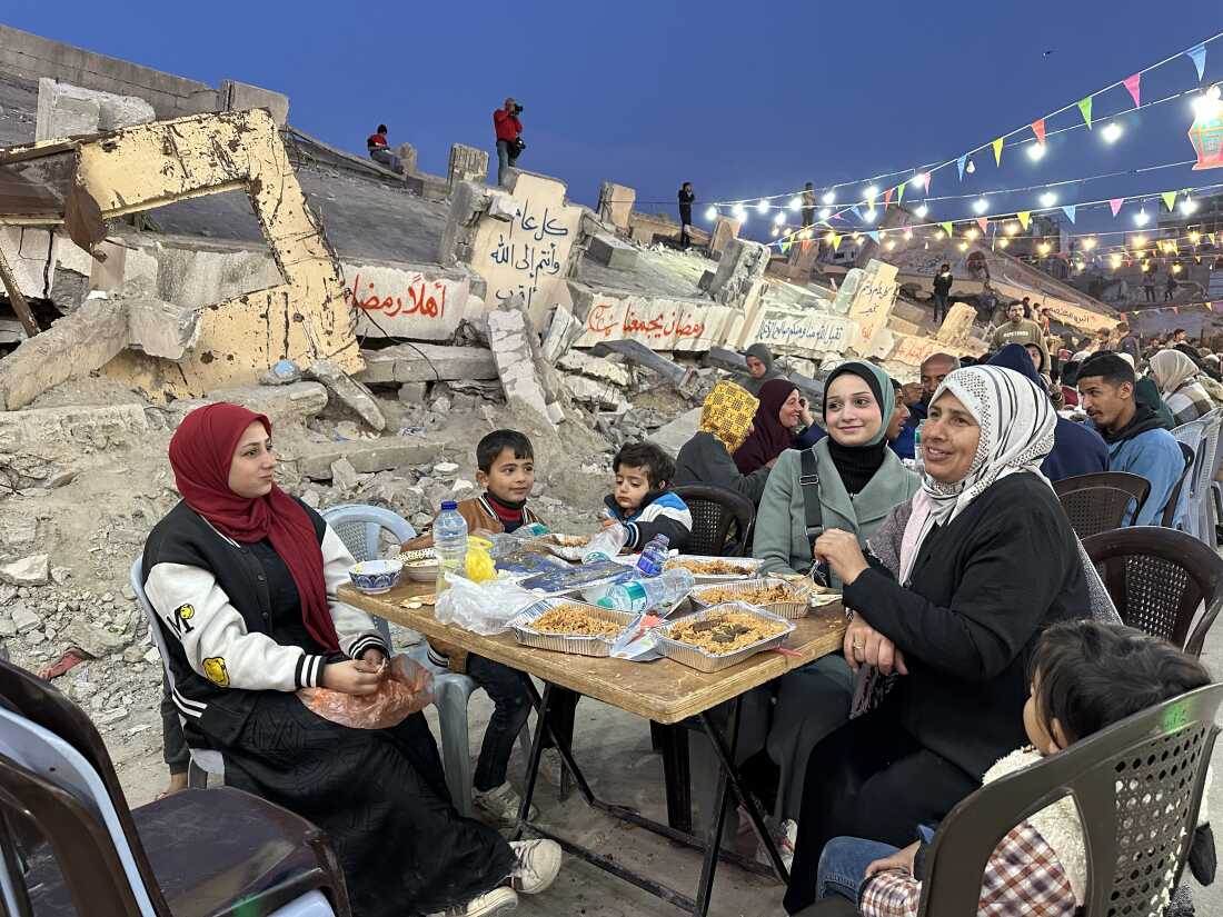For the first week of Ramadan, Palestinians gathered together in Gaza to mark the holy month of Ramadan with a respite from war, during a ceasefire between Israel and Hamas.