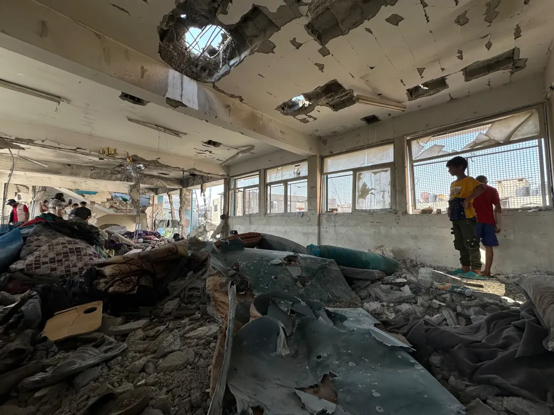 A stark reminder that, since the terrorist attack of 07 October 2023 and the indiscriminate retaliation by the Netanyhu Government, 85 per cent of school buildings in Gaza have been hit or damaged, while most surviving children have been out of school for an entire year...