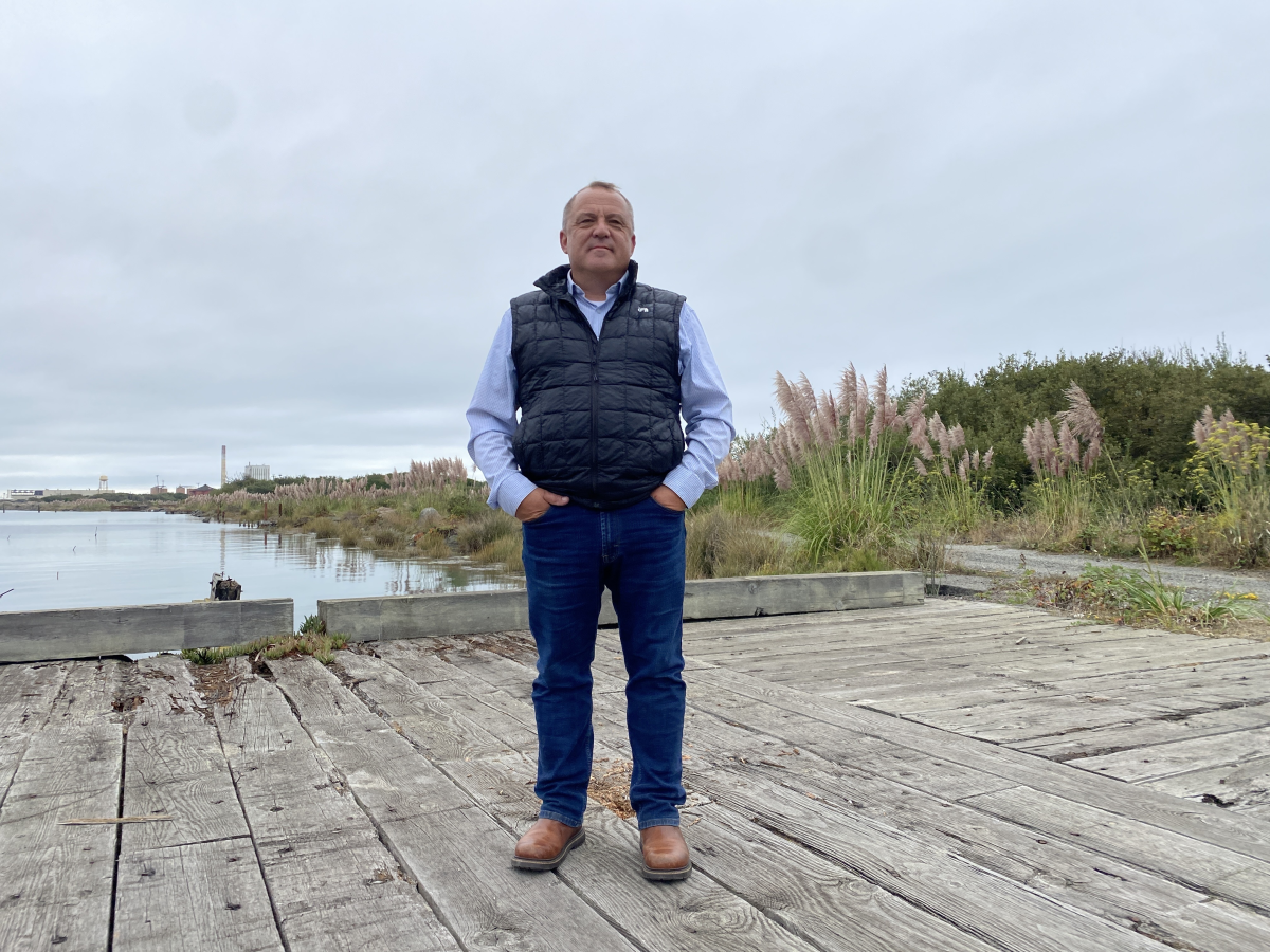 The marine terminal in Eureka that plans to assemble wind turbines was supposed to be shovel-ready as soon as 2026, Mikkelsen says. That's no longer realistic, he says.