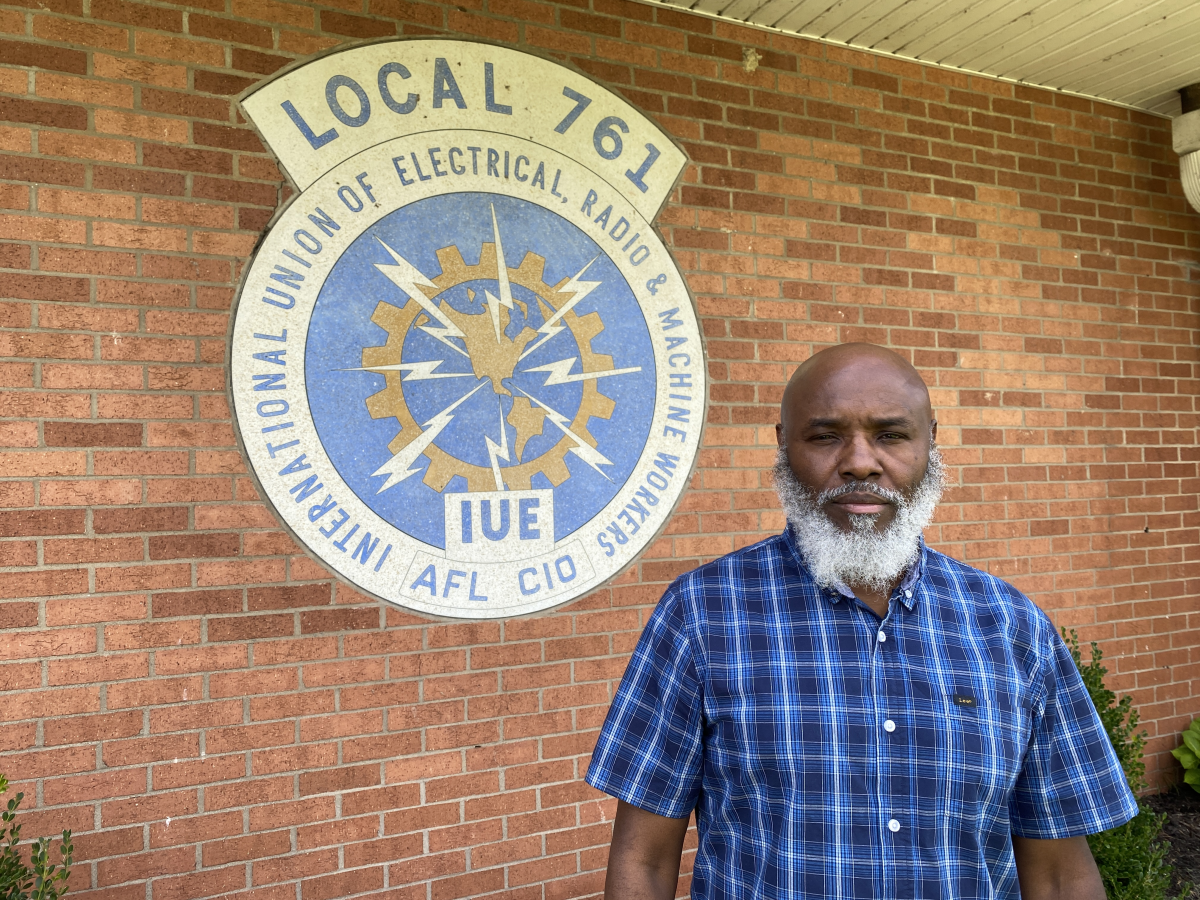 Michel Ange Lucas builds refrigerators for GE Appliances. He says once Haitians lose temporary protected status, the plant could lose hundreds of workers. He's been working with his union IUE-CWA to help other workers who have already lost their authorization to work.