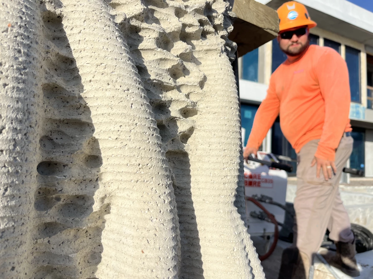 'Even these tiny little pores you get, those are little pockets that tiny organisms will start to take up residence in,' says Keith Van de Riet, the designer of the new planters.