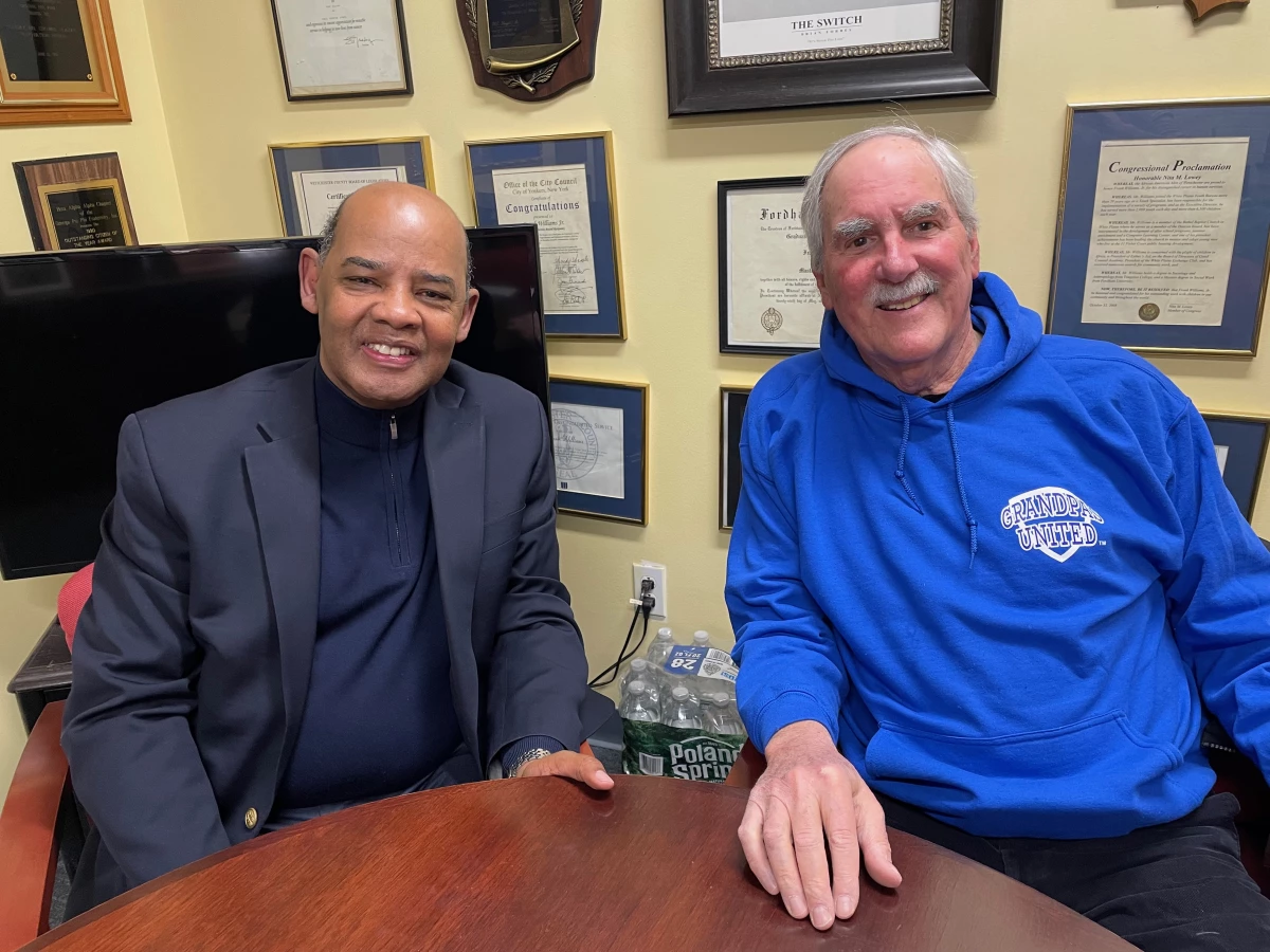 Frank Williams (left) and Jim Isenberg founded Grandpas United in 2018.