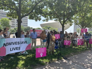 Community leaders, politicians, midwives, doulas and families from Troy, N.Y., rallied for months to stop the Burdett Birth Center from closing, including at the state Capitol in Albany.