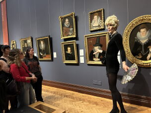 Max Norman aka Coco the Time-Traveling Tart takes audiences on a mostly factual, 100% delightful tour of the National Gallery Galleries of Scotland.