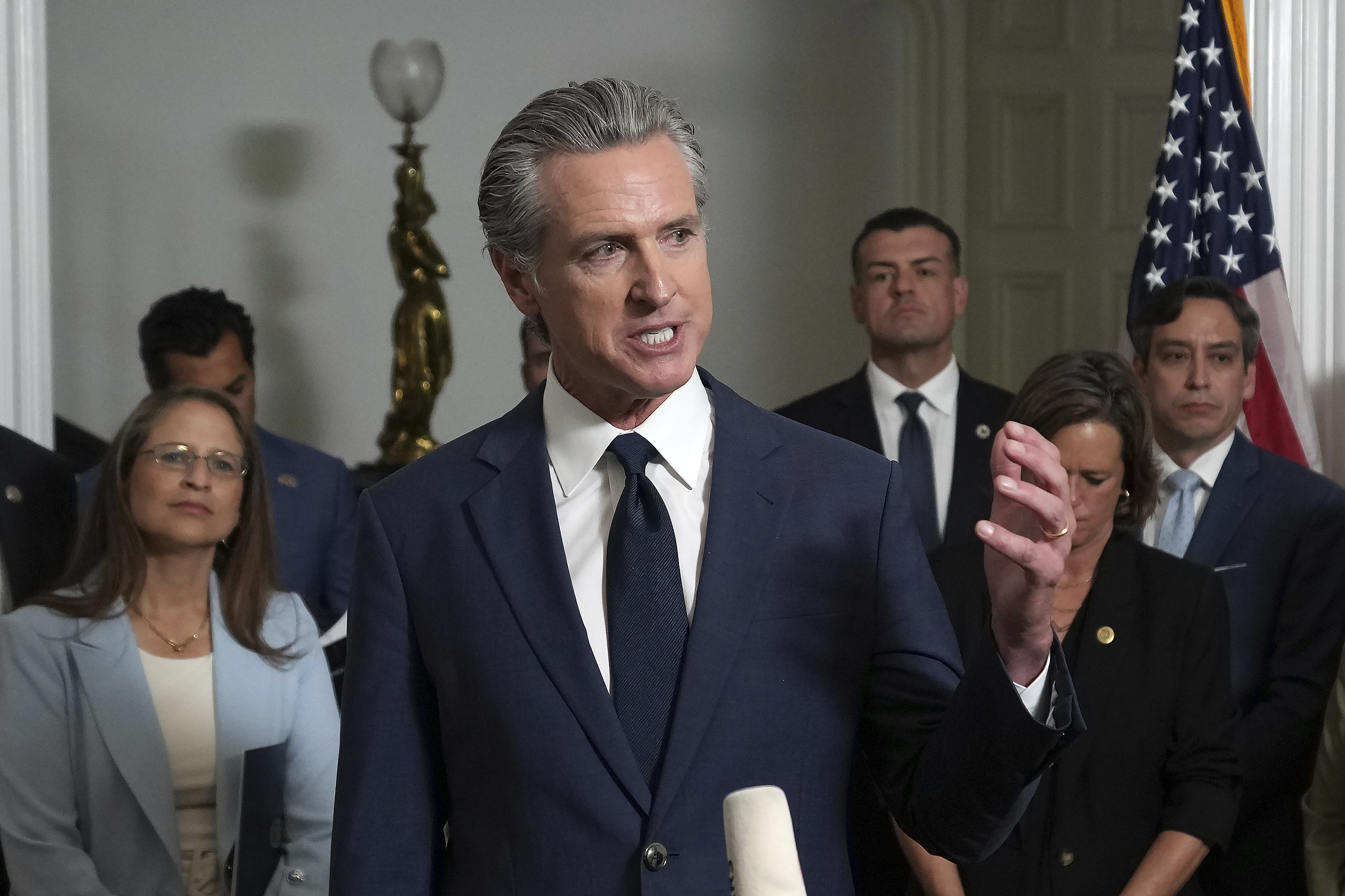 California Democrats unveil their new congressional map to counter Republicans
