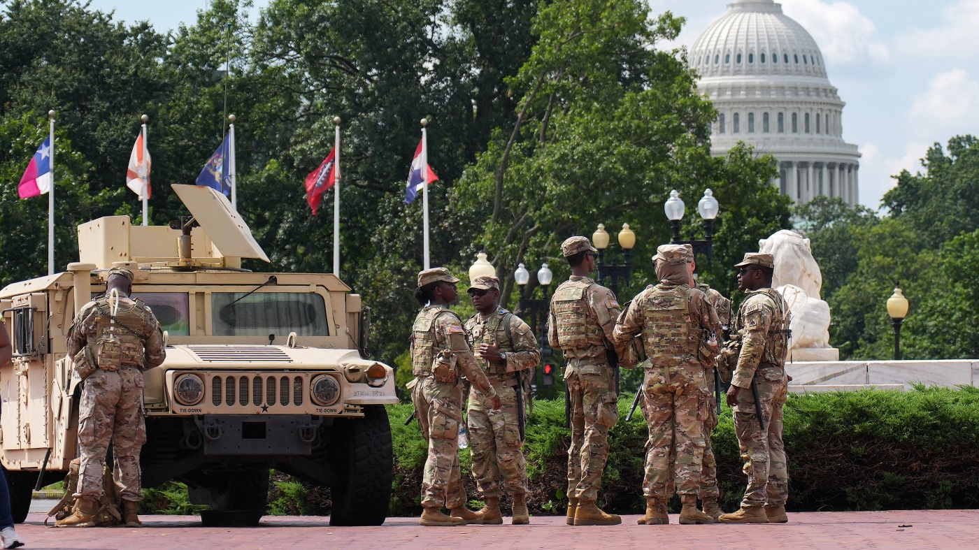 Two National Guard members shot in D.C., suspect is in custody, authorities say