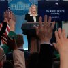 White House Press Secretary Karoline Leavitt talks to reporters in the Brady Press Briefing Room at the White House on May 22, 2025 in Washington, DC.