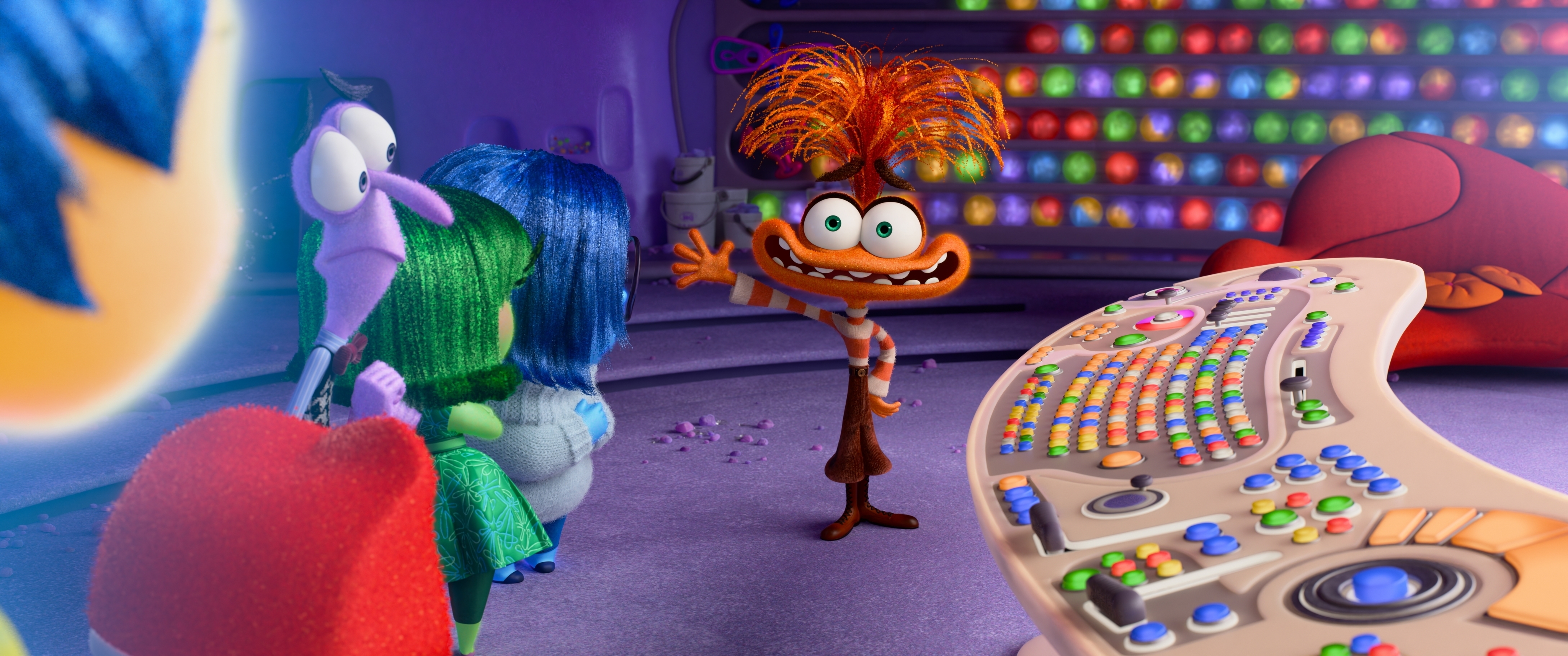 In<em> Inside Out 2</em>, Riley hits puberty and faces new intense emotions like Anxiety, Embarrassment and Ennui.