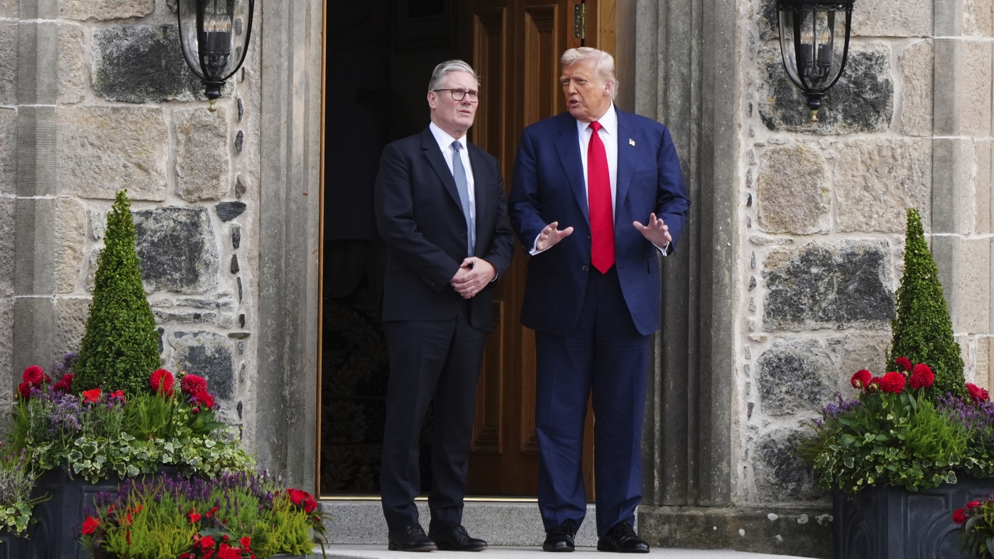 Trump sees ‘real starvation’ in Gaza, vows to step up aid : NPR