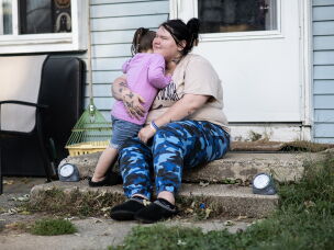 During the month without food assistance, Lewis says she has been able to get by with help from her mother.