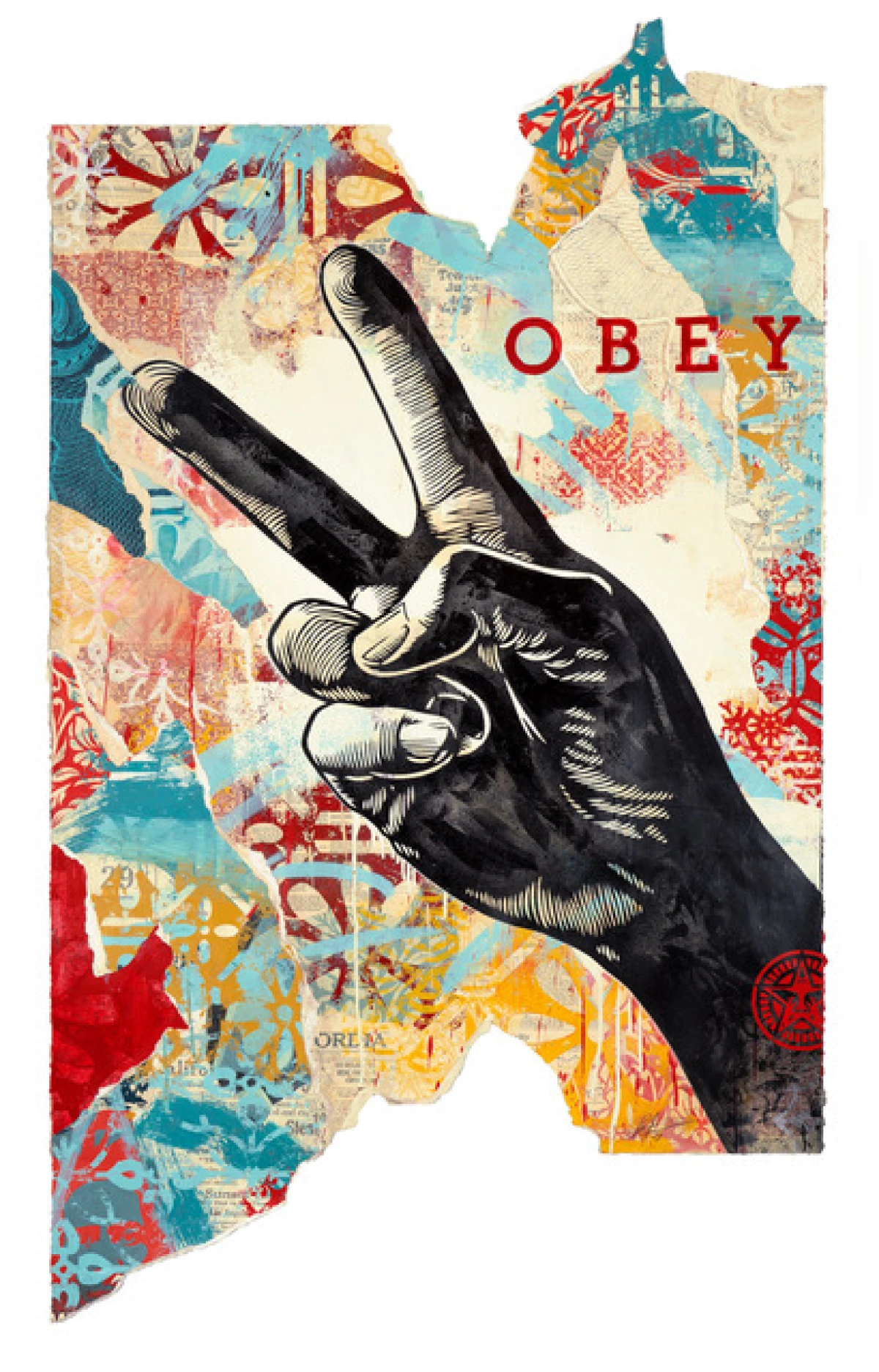Shepard Fairey, Radical Peace Chaos, Version 1, 2023