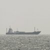 A vessel is anchored off the coast of Sharjah in the United Arab Emirates on Aug. 3. The war with Iran nearly ground traffic to a halt in the Strait of Hormuz.