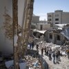 A view of a residential area affected during the U.S.-Israeli military operations in the city of Karaj, in Alborz province, several miles west of Tehran, Iran, on Friday. The area was struck on March 9.