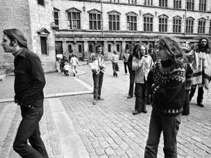 The Grateful Dead in Copenhagen, Denmark, in April 1972.