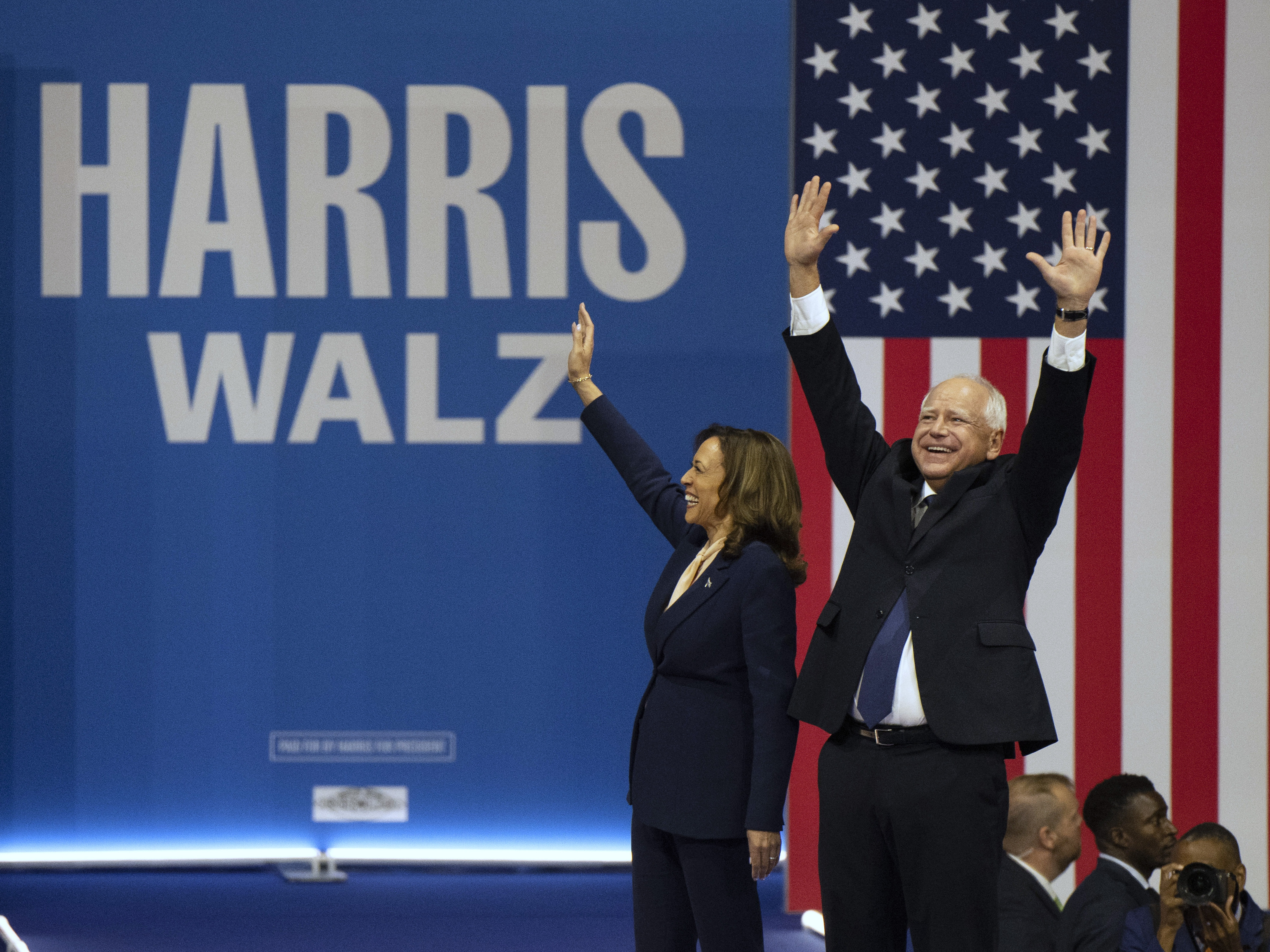 Harris Running Harris introduces her running mate, 'Coach Walz,' at an energetic ...