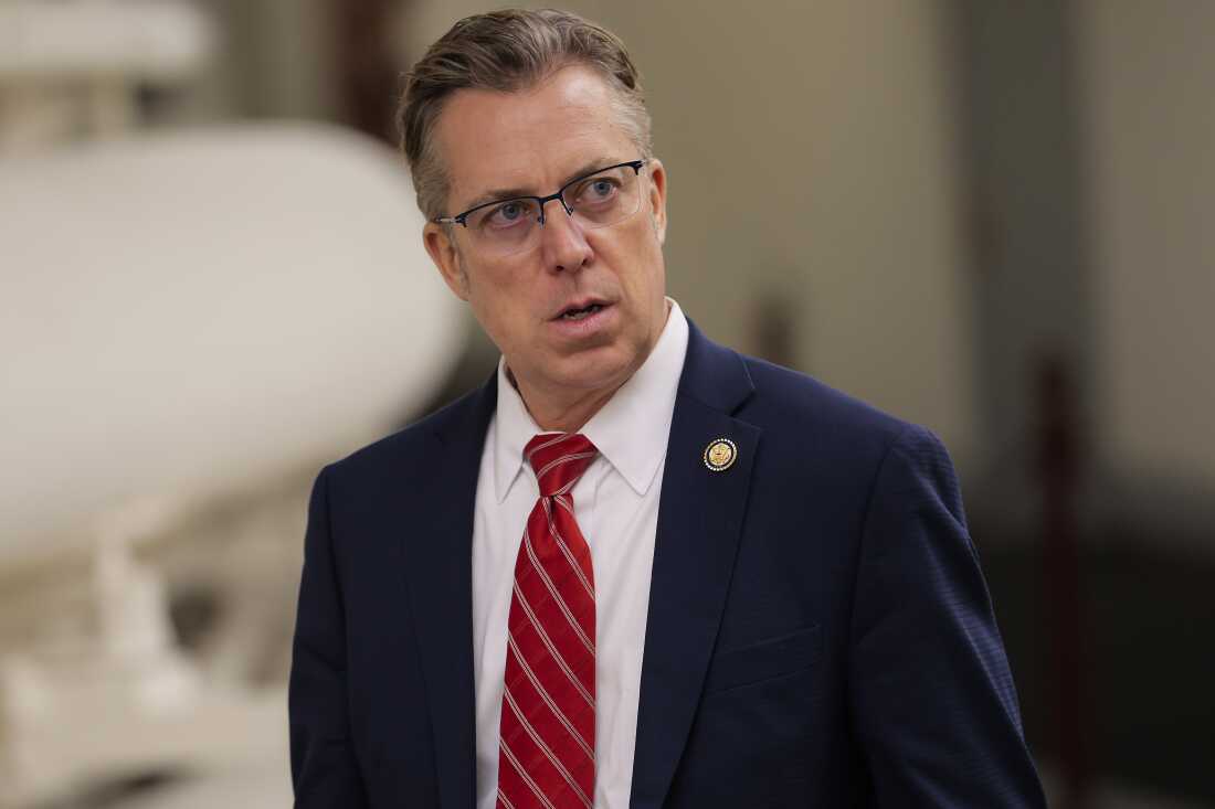 Rep. Andy Ogles (R-TN) is seen here at the U.S. Capitol on February 03, 2026.