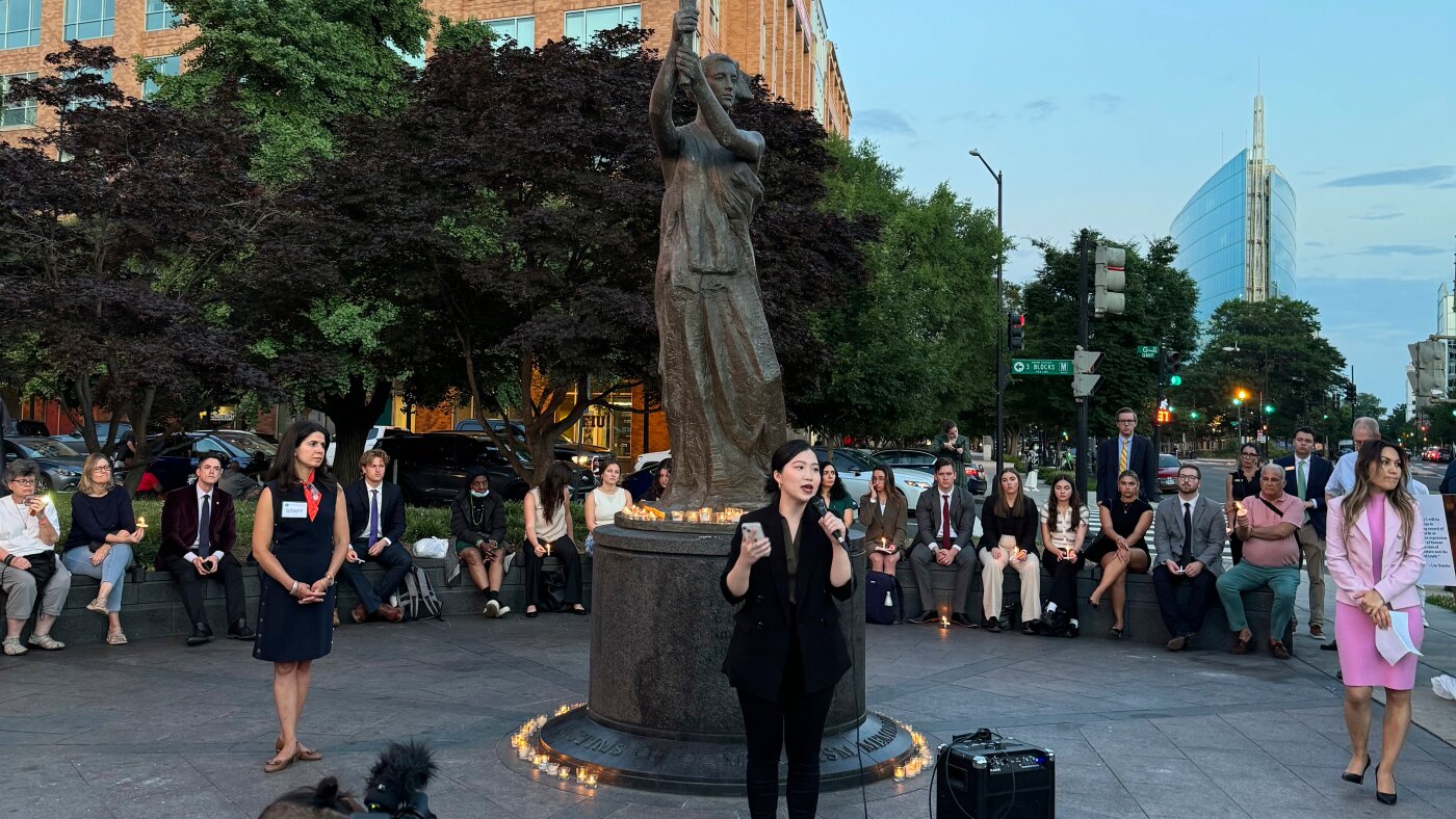 Father of US-based Hong Kong activist convicted below nationwide safety legislation : NPR