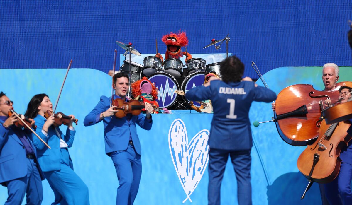 Animal performs during the Topps Final Halftime Show at New York New Jersey Stadium on July 19, 2026 in East Rutherford, New Jersey.