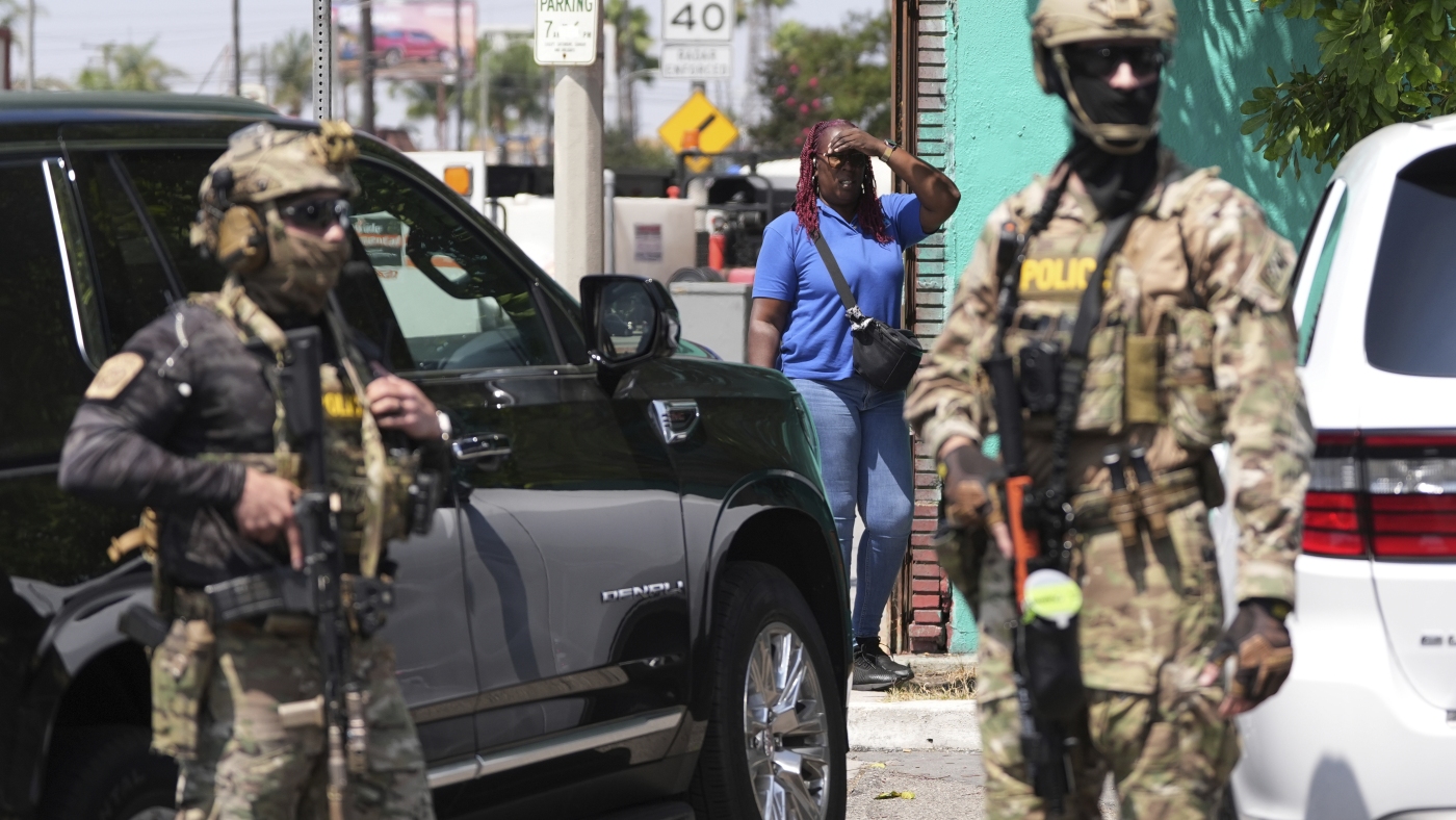 California bans masks meant to cover legislation enforcement identities : NPR