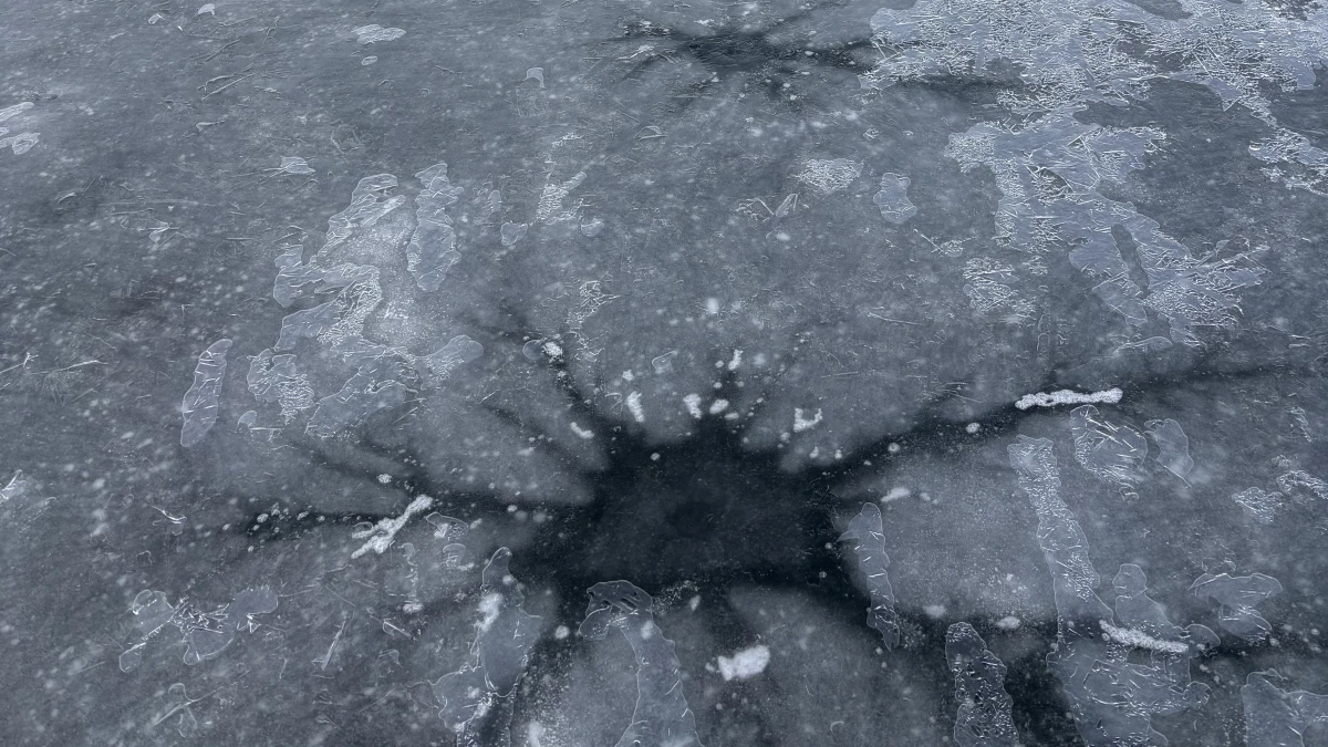 Lake stars form when a specific set of conditions are met on a frozen lake