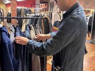 AI data analyst Edwin Zee shops for work attire.