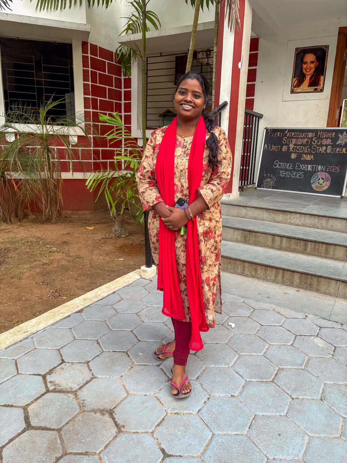 Jennifer is a teacher at a boarding school for children who have grown up in leprosy colonies. She was abandoned by her parents and grew up with her grandparents in the colony where they lived. Her goal now is to help children from the colonies feel confident they can have successful lives.