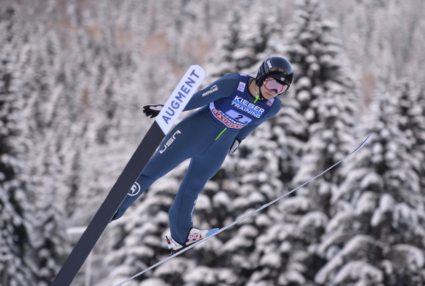 Annika Malacinski competes in a World Cup event in 2022.