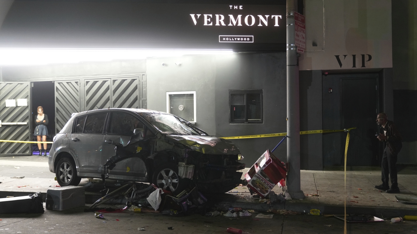 A vehicle drove into a crowd in Los Angeles, injuring 30 people, including at least 3 critically : NPR