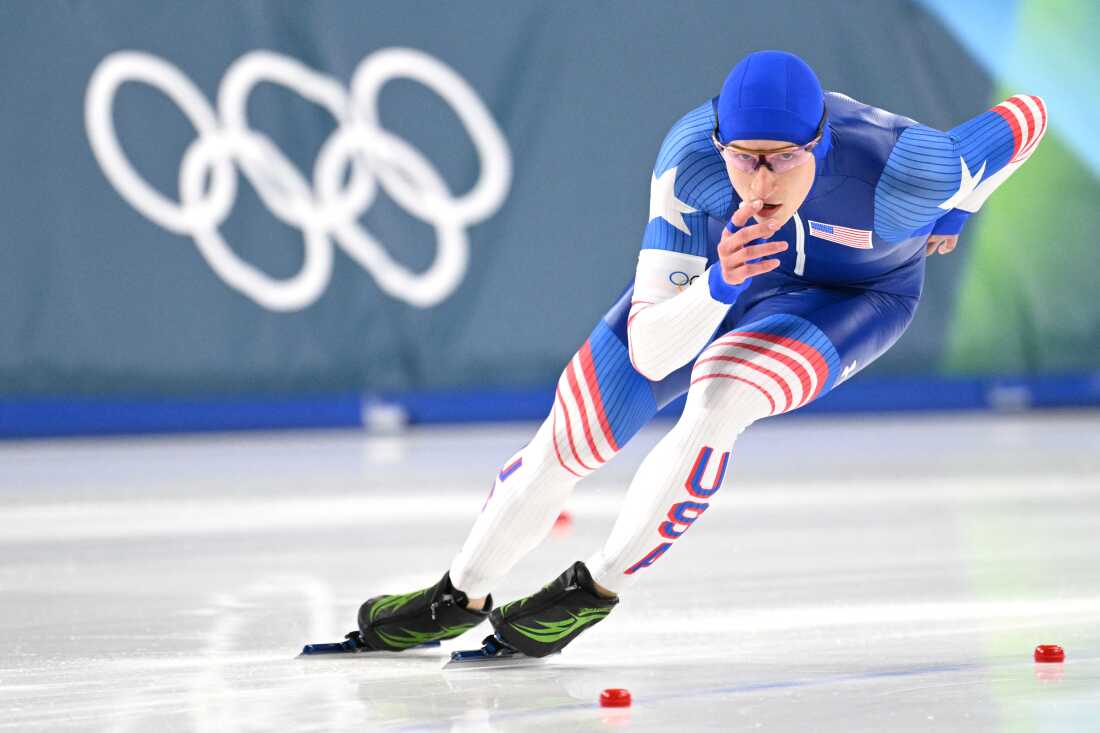 American Jordan Stolz speedskates to a third Olympic medal — silver this time American Jordan Stolz speedskates to a third Olympic medal — silver this time