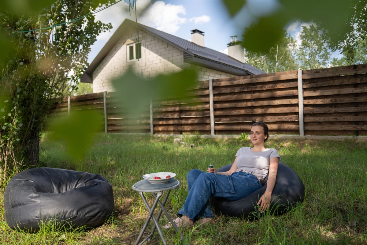For now, Kazakova works remotely from a suburb outside Kyiv, as she waits to heal from her surgery and spends a bit of time back in her home country, despite not yet wanting to stay in Ukraine permanently.
