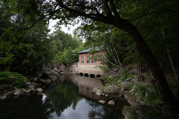 A hydroelectric power station on part of the Black River in Cavendish near where treated water from the water treatment facility is discharged.