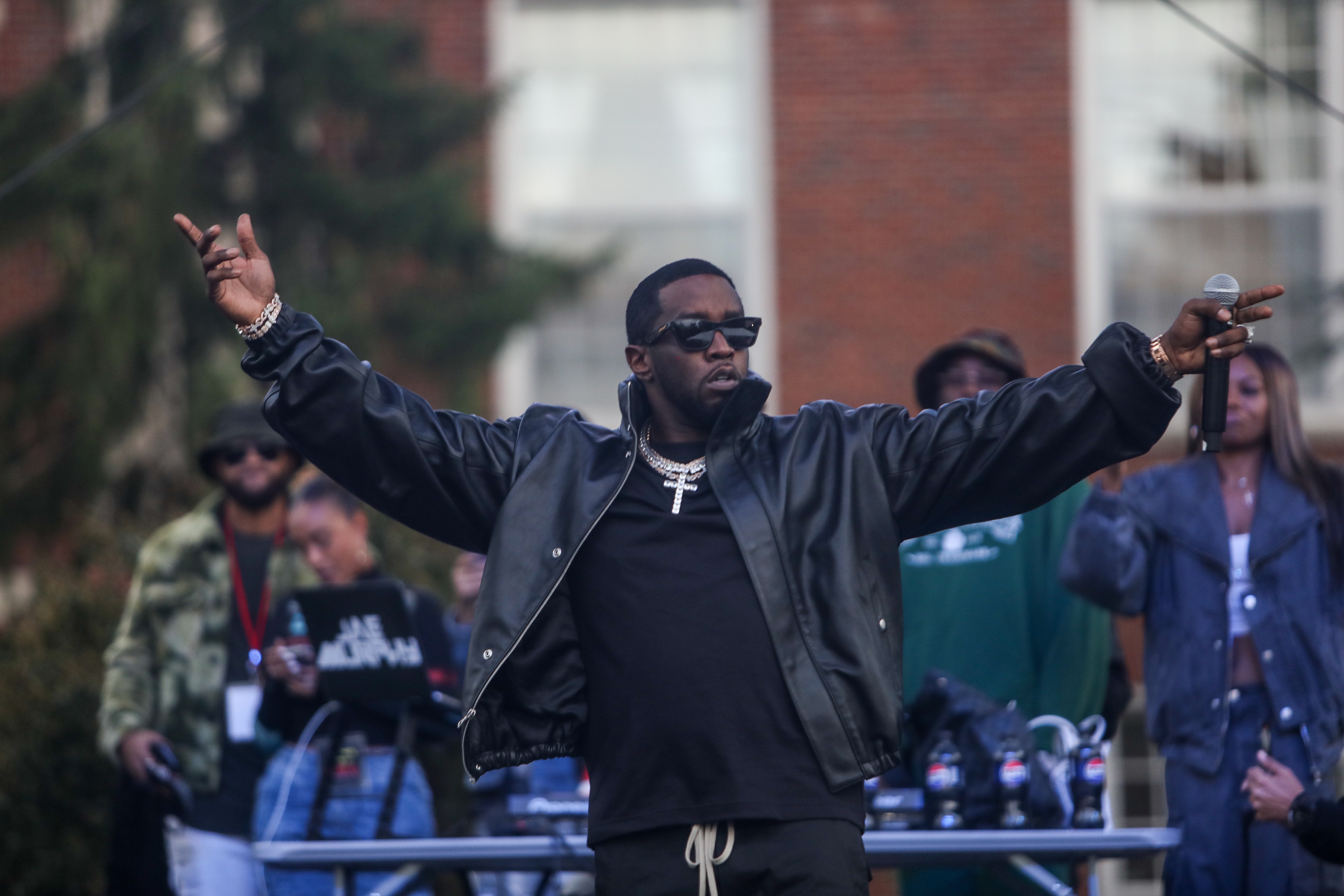 Sean "Diddy" Combs performs in 2023 at Howard University